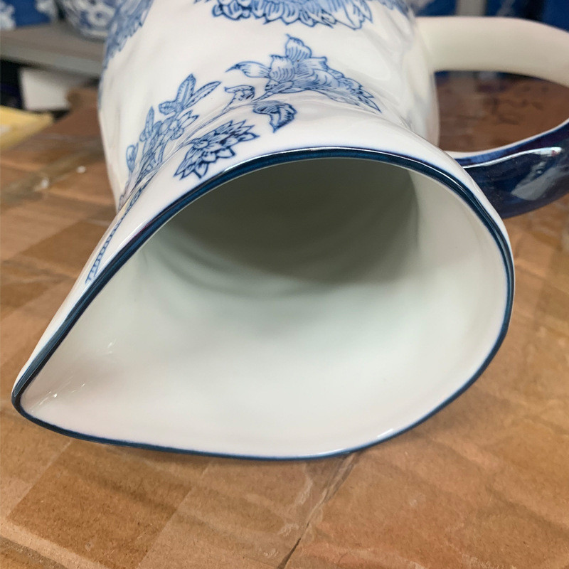 热销青花瓷花瓶摆件国风插花中式客厅陶瓷美式装饰复古玄关瓷器