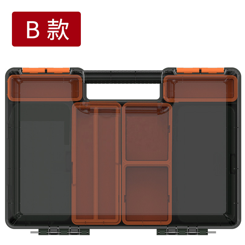 静逸carp加厚配件盒钓鱼用品收纳盒手提式多功能路亚批发小配件箱
