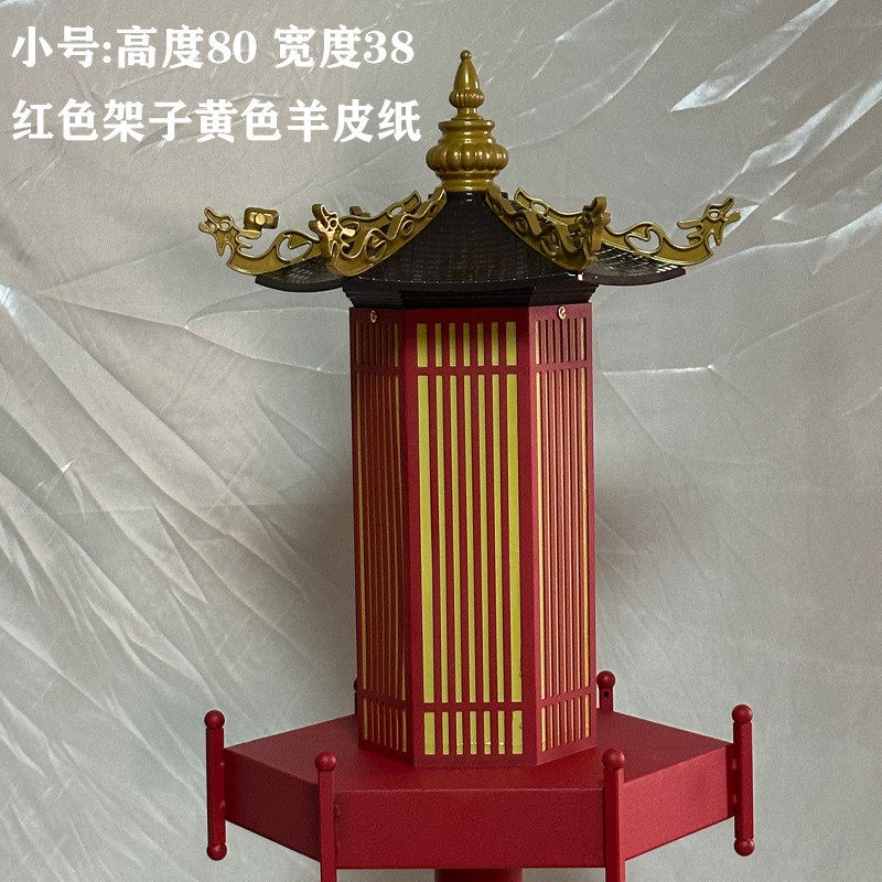 婚礼道具中式六角喜亭凉亭路引架子婚庆古亭摆件花器室外亭子屏风