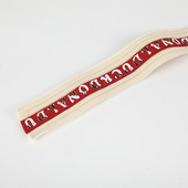 4cm字母织带印字米织带一卷45印花后领调包边装 饰布条服装 辅料带