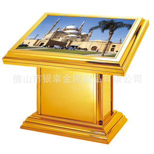 大厅楼层台视导指示牌商场大堂不锈钢索引平面图落地发光灯箱定制