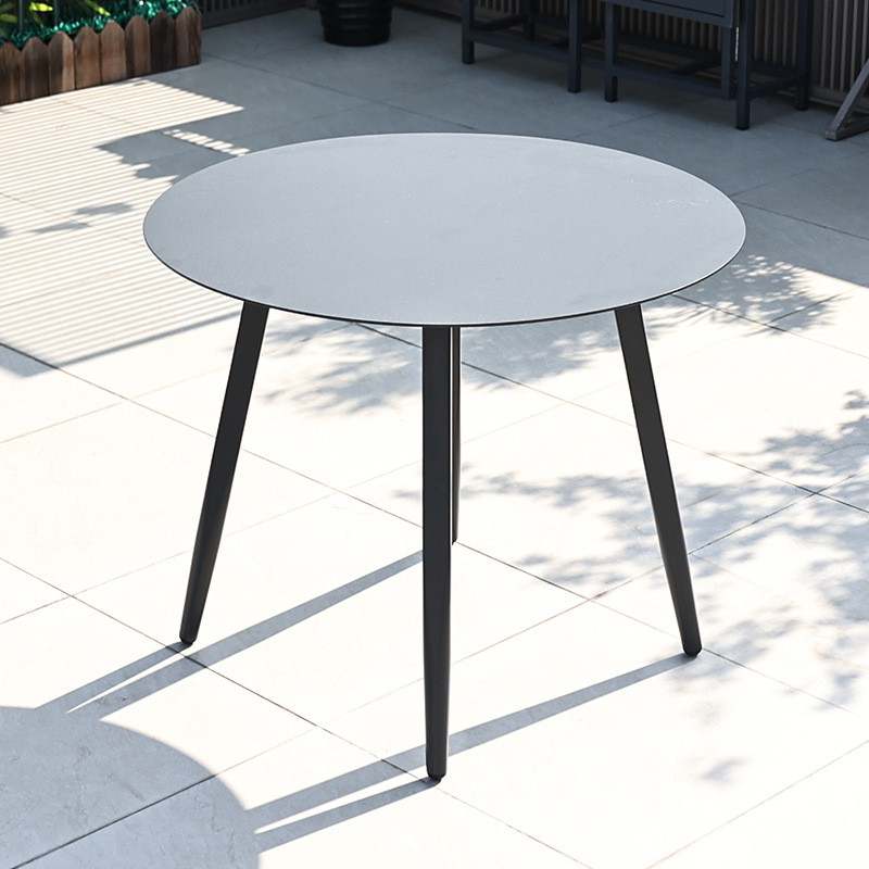 露天桌子庭院户外室外长桌防水防晒露台餐桌阳台圆桌民宿酒店家具