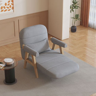 c!可折叠实木户型多功能沙发椅单双人小沙发床两用阳台客厅懒人