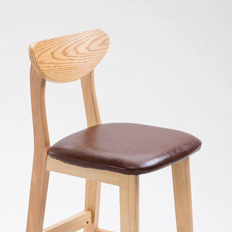 御吧凳轩木质酒吧椅高脚凳家用书房靠背匠吧台椅北欧简约收银椅子