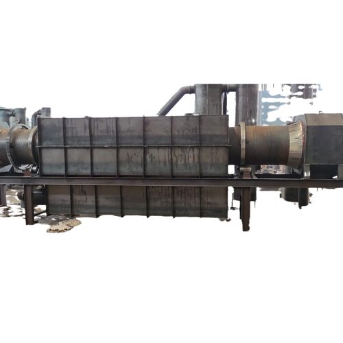 新型滚筒式巴沙木炭化炉干馏贫氧不间断连续碳化进料加工木炭粉