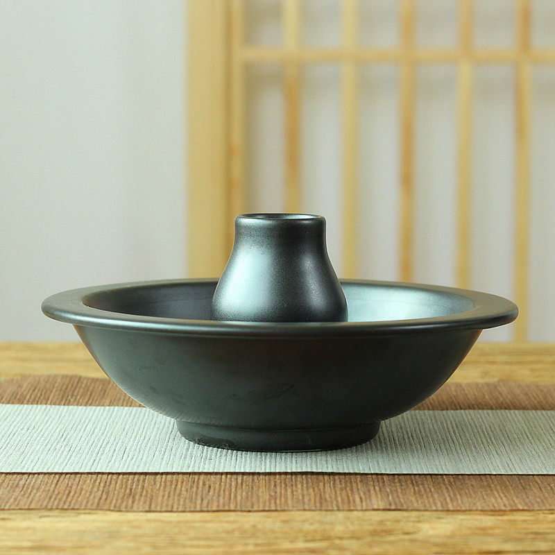 新中式禅意插花碗免剑山景德镇手工花盆插花器皿陶瓷茶室花器玄关,鲜花速递/花卉仿真/绿植园艺,花盆,淘宝优惠券,粉丝福利购,淘宝优惠卷