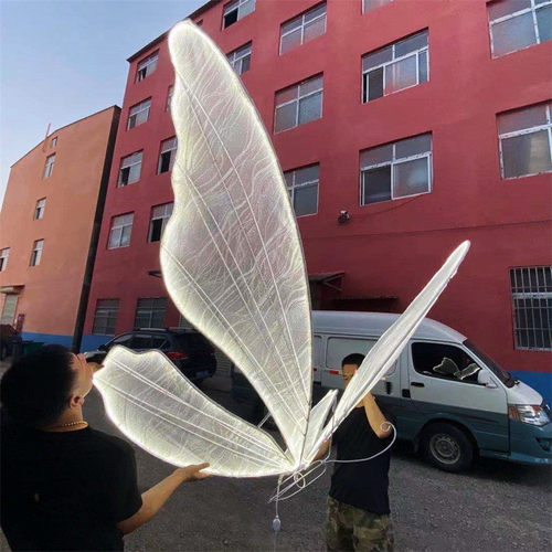 婚庆道具舞台发光蝴蝶挂件吊顶装饰婚礼t台路引迎宾铁艺装饰摆件