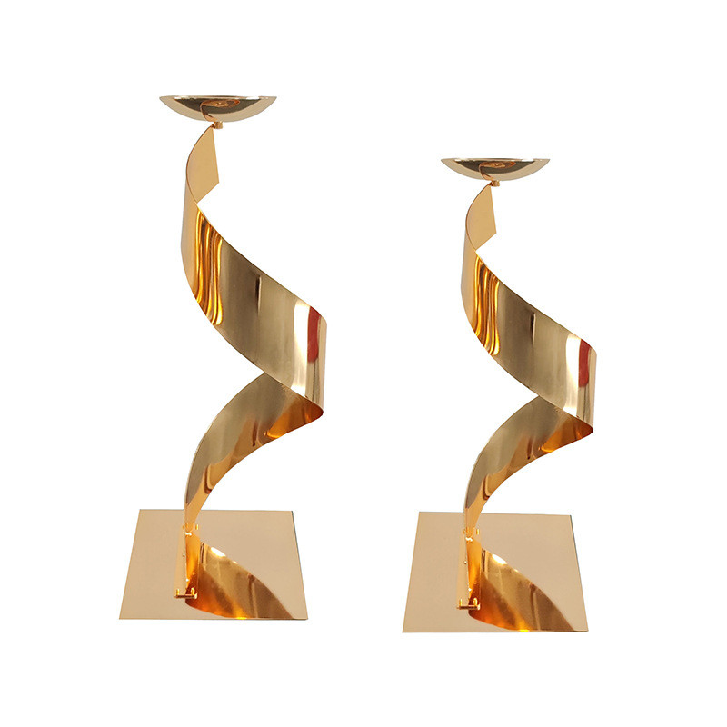 婚庆铁艺花架s型螺旋花器婚礼中心摆件婚礼装饰用品