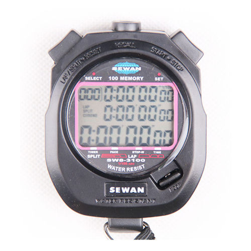 世运秒表SEWAN SW8-3100三排100道计时器跑步运动秒表 厂家直销