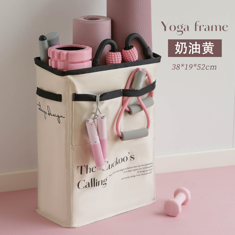 瑜伽收纳垫筐健身器材运动家用工具用品篮器械置物架筒框