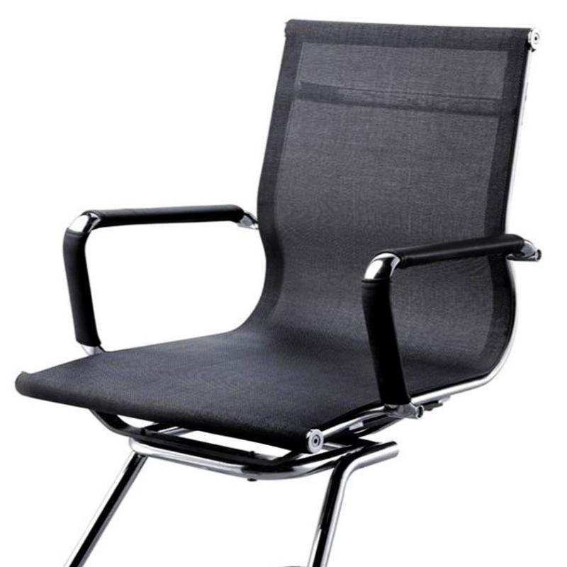 六简约时尚固定脚会议椅弓形椅透气网椅居外贸电脑椅办公椅子批发