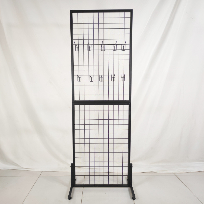 定做货架置物架落地网格架铁丝网展示架网格铁幼儿园作品置物架