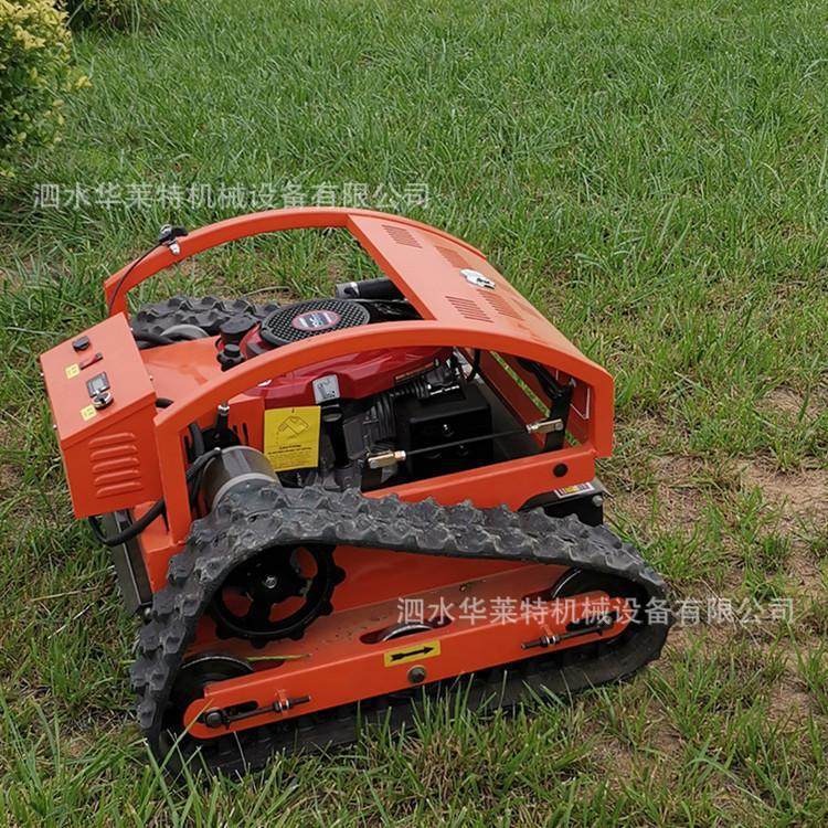 热销遥控式杂草全自动履带草坪割草机远距离遥控果园割草机处理机