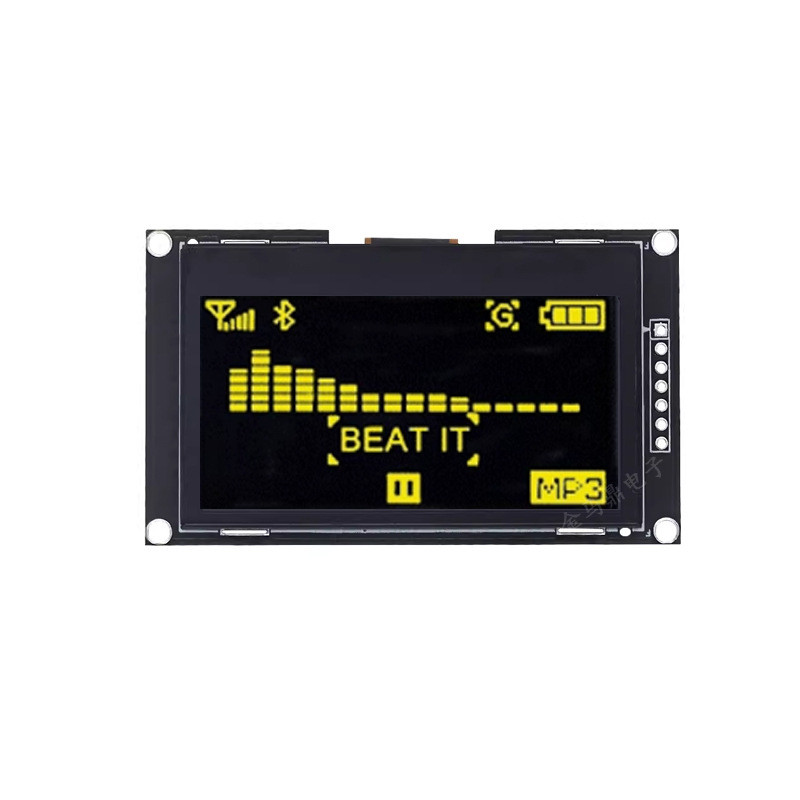 供应工控2.42寸oled显示屏驱动spi通信12864分辨率ssd1309模块