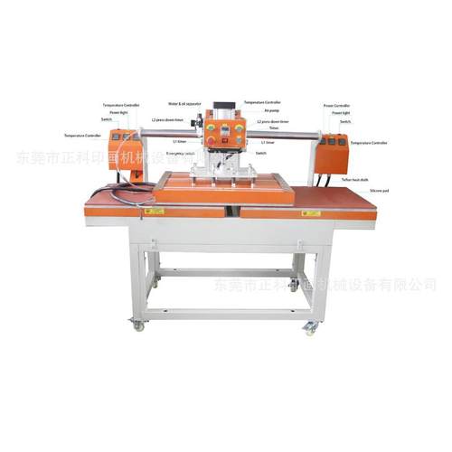 热销供应上滑式气动烫画机各种烫工作尺寸无痕上胶机双面加热机胶