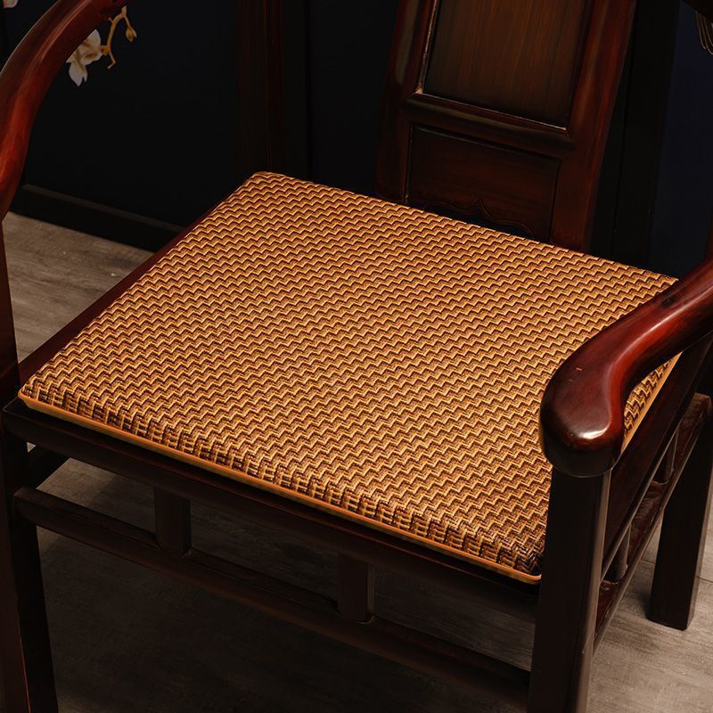 夏季凉席新中式圈椅红木椅子坐垫透气加厚棕垫餐椅垫茶椅座垫
