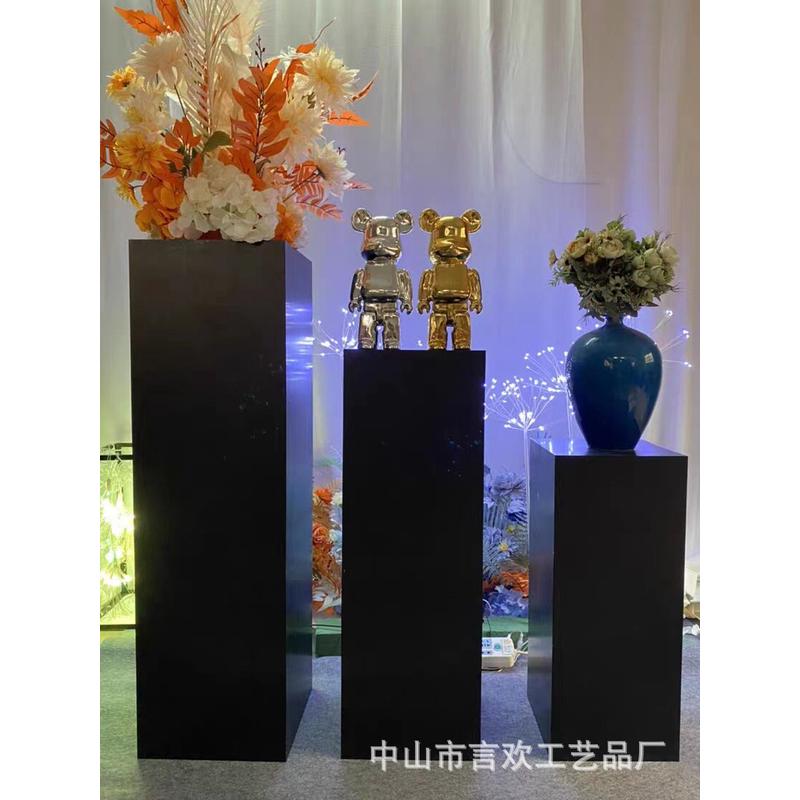 婚庆水晶道具路引婚礼透明亚克力方柱路引婚礼亚克力摆件橱窗装饰