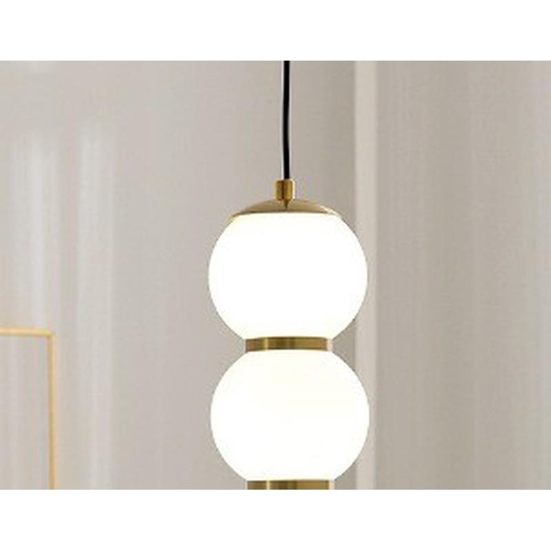 北欧简约卧室床头吊灯法式轻奢设计师客厅吧台背景墙葫芦玻璃吊灯