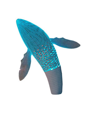 定制景观雕塑不锈钢厂家户外公园现代发光室外动物落地装饰摆件