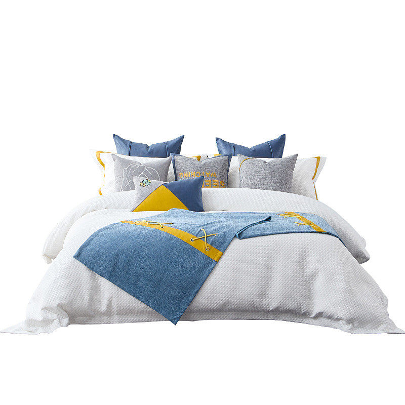 现代简约儿童房样板间床品套件高档别墅酒店青少年床上用品多件套,床上用品,床品套件/四件套/多件套,淘宝优惠券,粉丝福利购,淘宝优惠卷