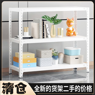 白色小货架三层双层家用厨房微波炉烤箱铁架子二层置物架落地多层