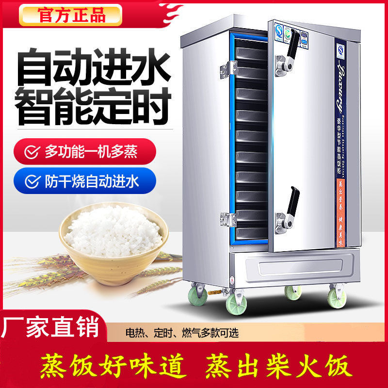 全自动商用蒸饭柜燃气智能蒸饭车小型家用电热蒸饭机220v电蒸箱