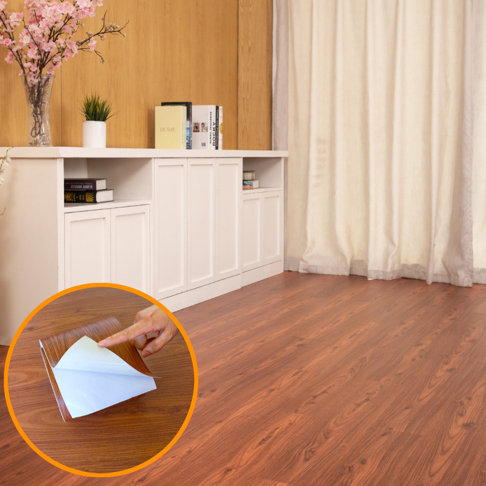 新款加厚阳台木纹地板贴自粘耐磨地贴卧室客厅pvc现代简约