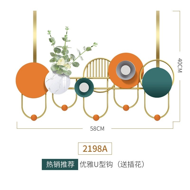 创意免打孔玄关挂钩进门墙上收纳轻奢粘钩入户门后衣帽钩挂衣服架