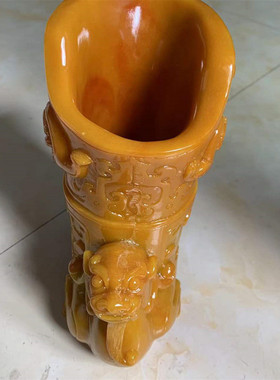 热销婚庆龙杯凤杯仿古酒杯酒壶酒樽爵杯仿古工艺品摆件中式树脂道