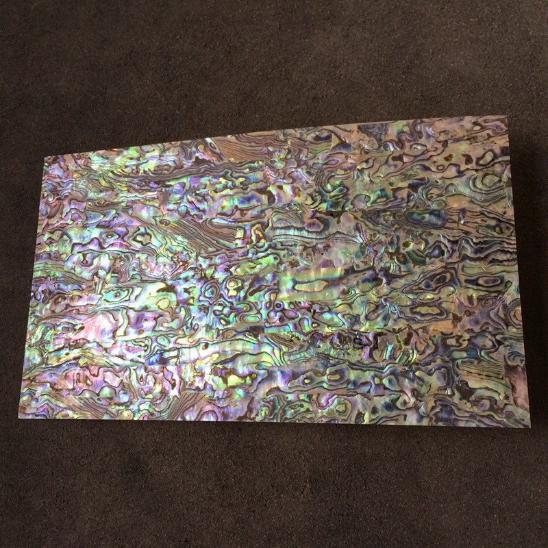 天然深片鲍鱼贝壳纸蓝绿纹创意镙钿西兰工艺雕刻拼花镶嵌装饰材料
