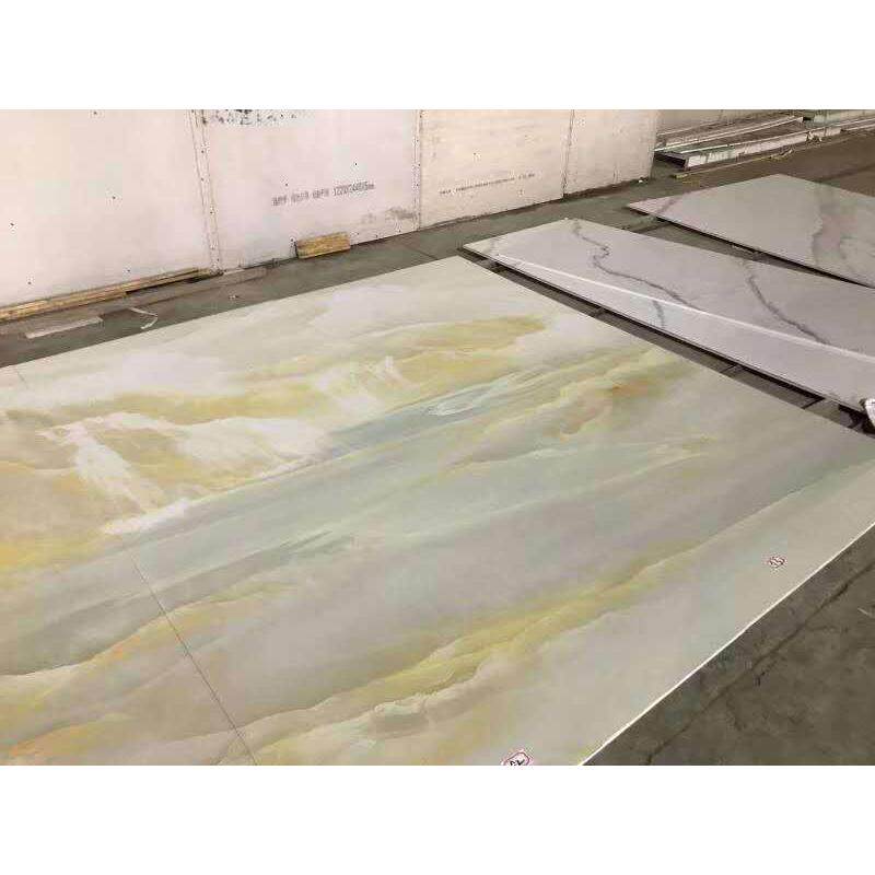 电视现代渗墨大板轻奢瓷砖背景墙高温微晶石材罗马柱3d瓷砖影视墙