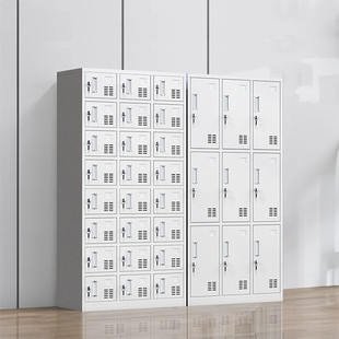 定制铁皮更衣柜员工柜子储物宿舍护士两门六门换衣柜收纳工厂鞋柜