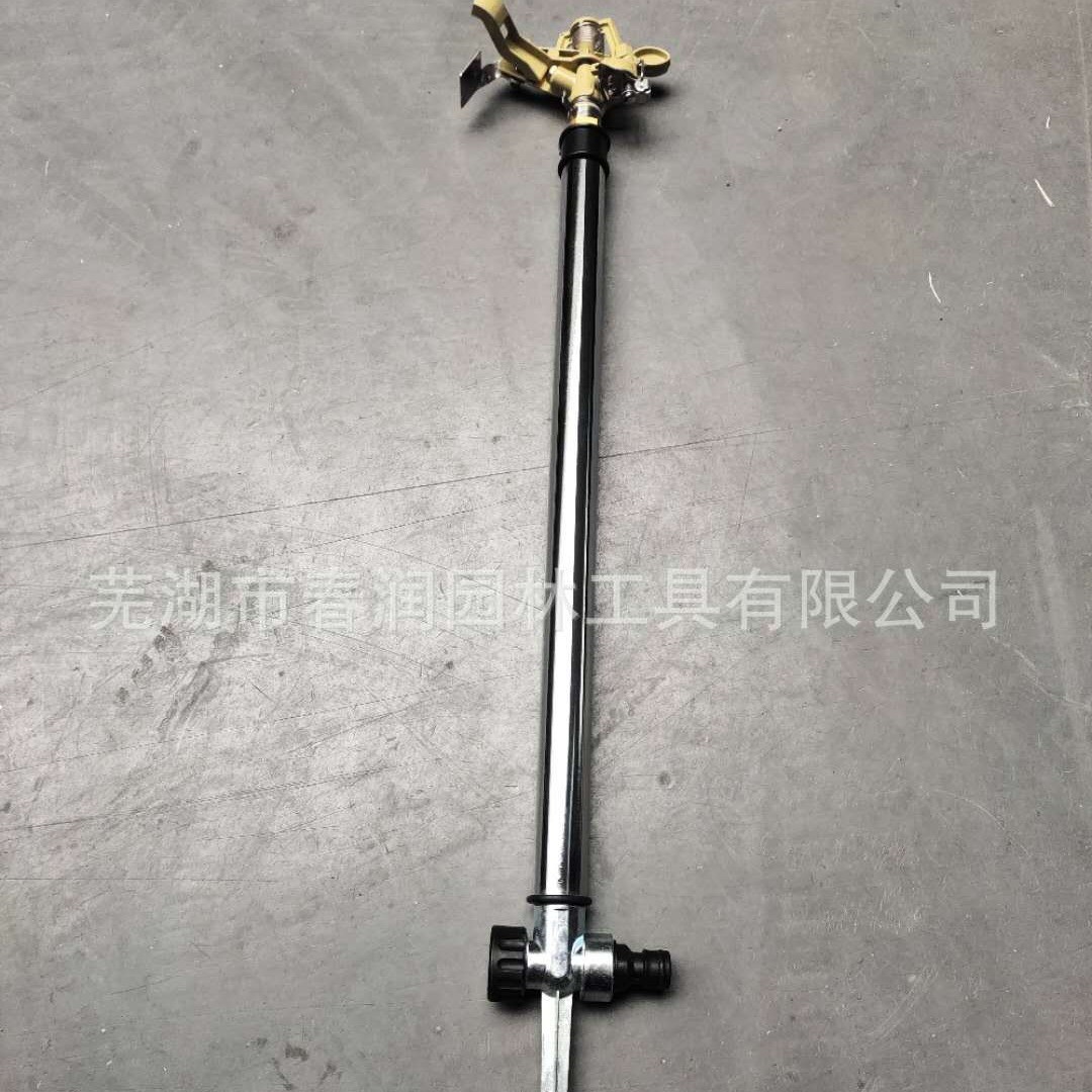 草坪自动360度旋转喷头洒水器园林灌溉锌合金浇花浇水农业除尘降