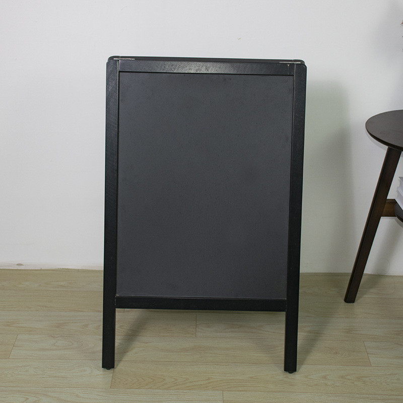 小黑板双面黑板广告牌展示牌商用小黑板店铺用立式宣传板落地木质