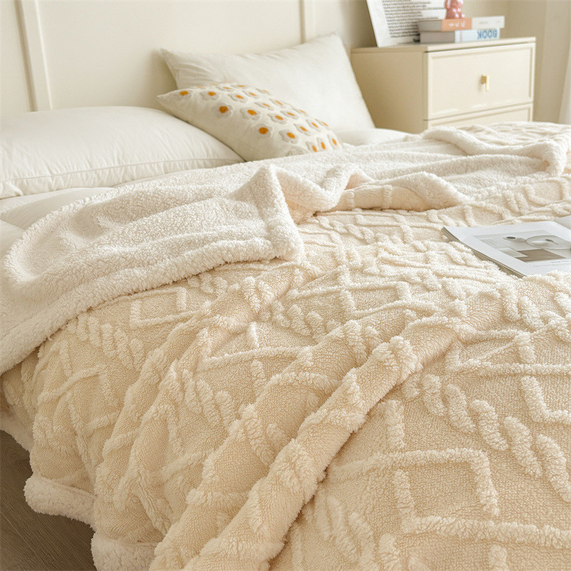 绒毛毯塔芙绒毯子四季通用2025新款加绒毛毯午休盖毯通用高级纯色