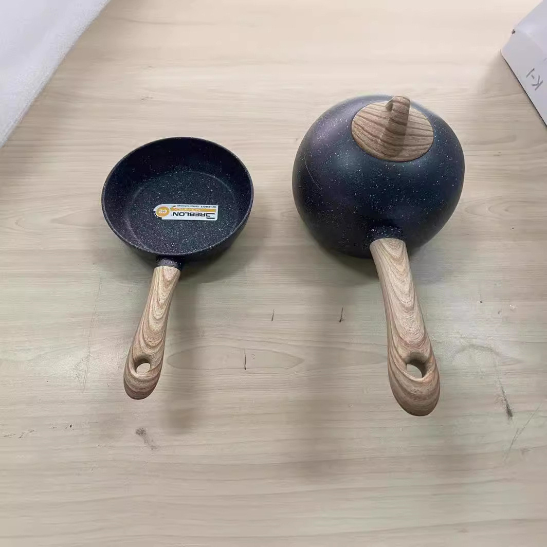 amercook汤锅锅麦饭石小奶锅宝宝辅食锅小球炖锅阿米尔不粘锅