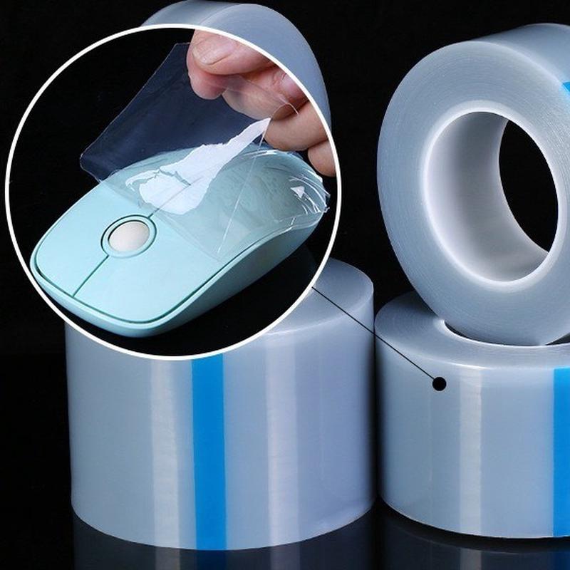 pe透明保护膜防静电灰色网纹亚克力玻璃不锈钢粘中高低pe保护膜