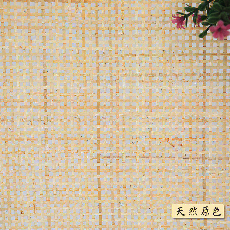 方格井字天然藤编材料茜笪编吊顶装饰家具屏风吊顶隔断竹编织网