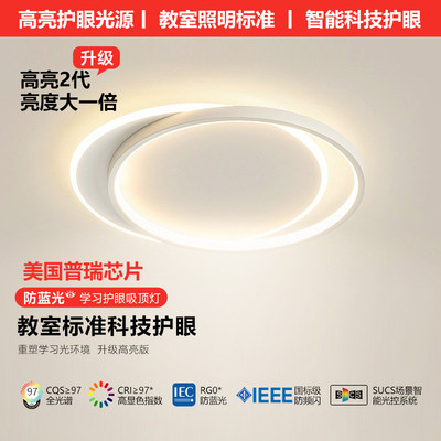 简约现代极简卧室灯主卧灯高级感网红爆款2025年新款房间吸顶灯