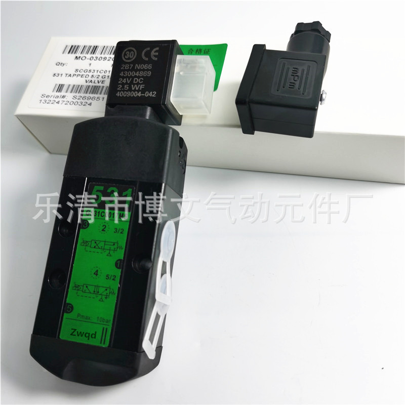 电磁阀SCG531C017MS换向阀管式二位五通G531C017MS