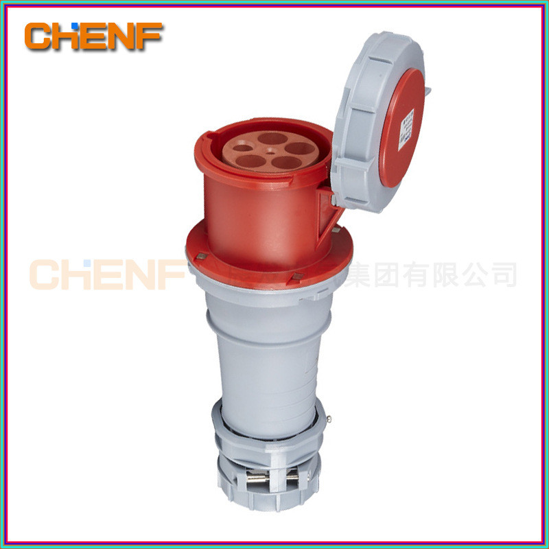 辰发1454工业连接器5孔连接器防尘公母对接连接器三相五线125A