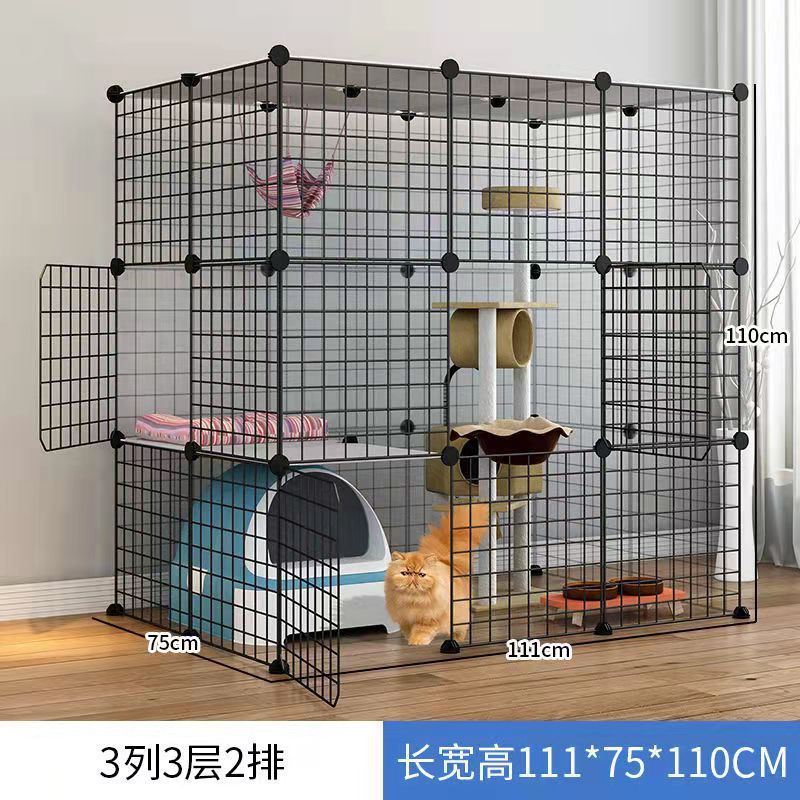 超大猫笼子别墅舍猫三层室内家用宠物猫咪猫屋窝大空间折叠款