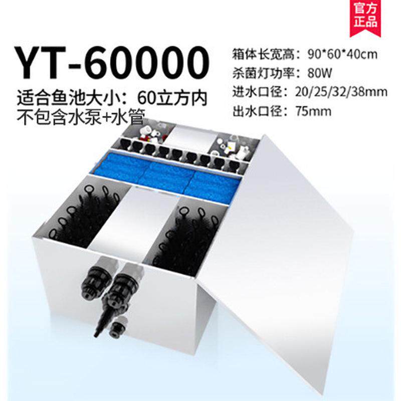 户外鱼池过滤器水循环系统大型过滤设备家用锦鲤箱净水过滤鱼池