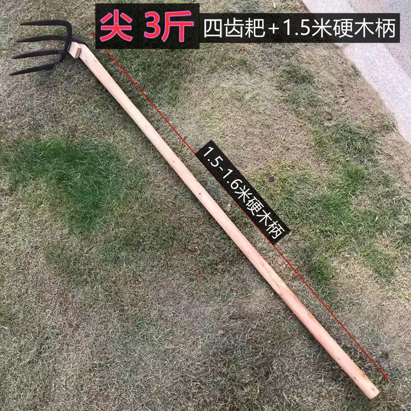 纯手工锻打四齿锄头种植尖四齿耙扁农具锄头四爪锄头四丁耙子,鲜花速递/花卉仿真/绿植园艺,园艺用品套装,淘宝优惠券,粉丝福利购,淘宝优惠卷