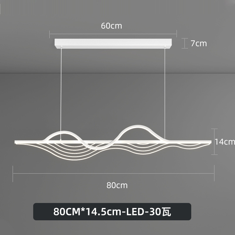 代发蝴蝶时尚款现代餐厅吊灯北欧极简长条吧台灯轻奢设计餐桌灯具