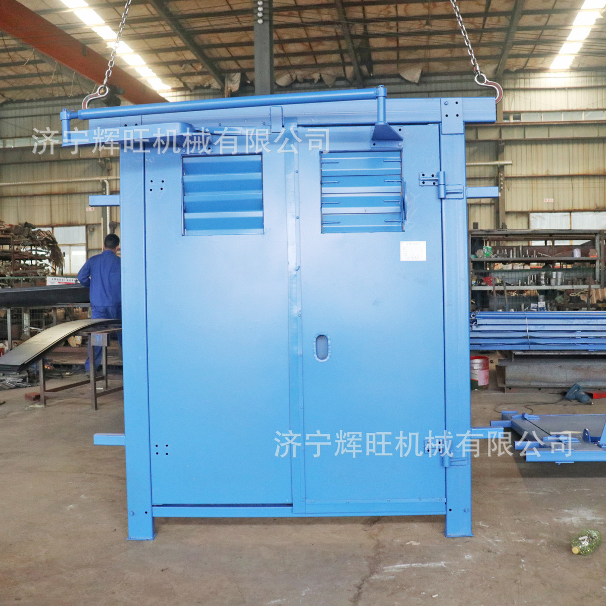 热销煤矿井下巷道压无风门可调节百叶窗矿用红外感应全自动矿用风