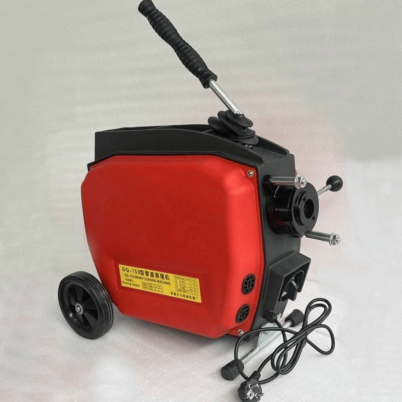 污水大型大力管道疏通机大功率商用电动管道疏通设备通下水道工具