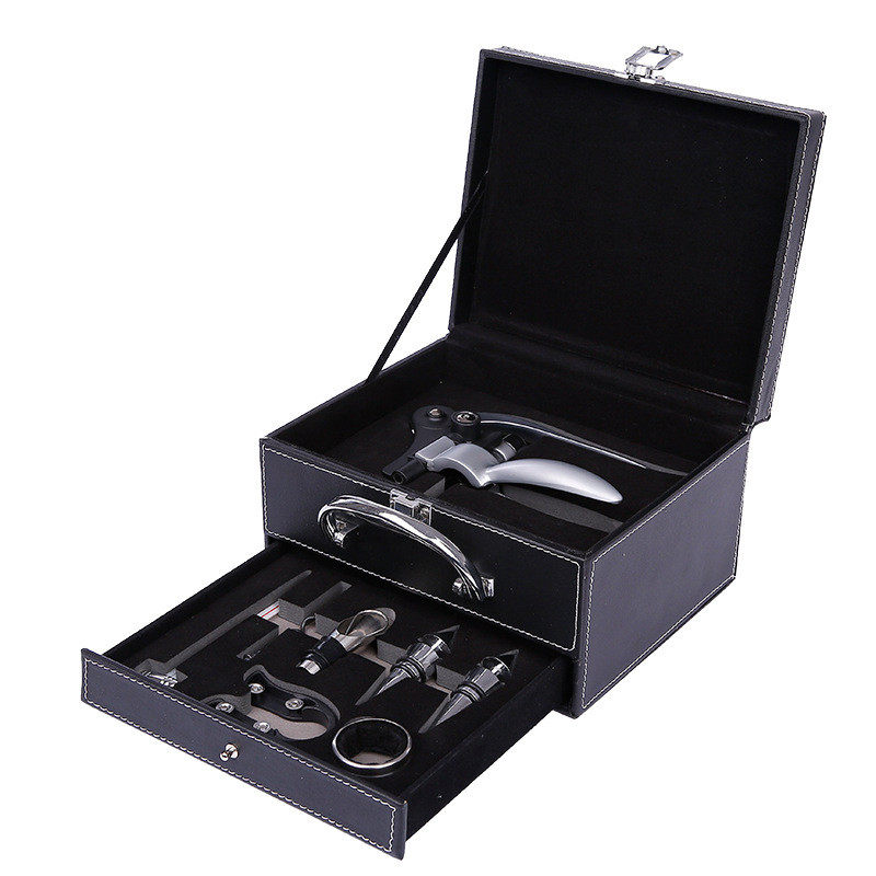 订制兔抽屉盒红酒开瓶器型酒具套装
