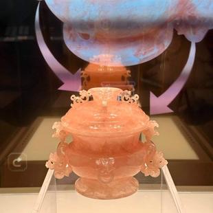 南博文创芙蓉螭耳小粉炉立体磁吸冰箱贴旅行纪念品家居装饰摆件