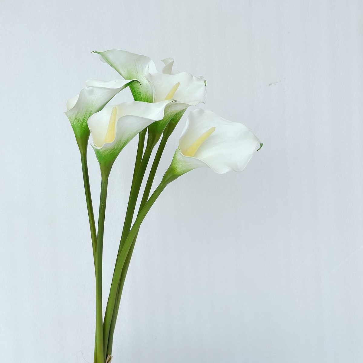 高品质海芋现代简约仿真紫黑色手感pu马蹄莲花艺样板房设计师绢花